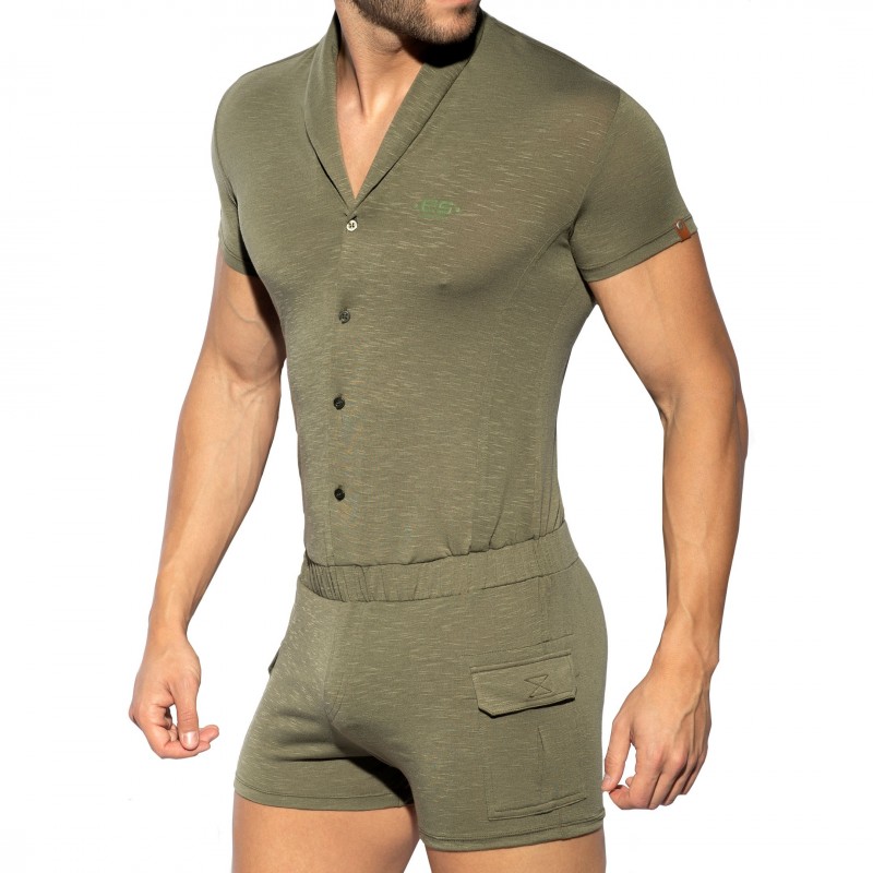 ES Collection Body Manches Courtes Kaki