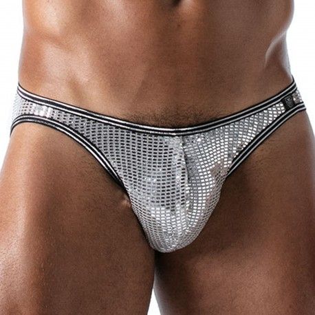 TOF Paris Slip Bikini Star Argent