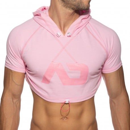 Addicted Crop Hoody - Pink