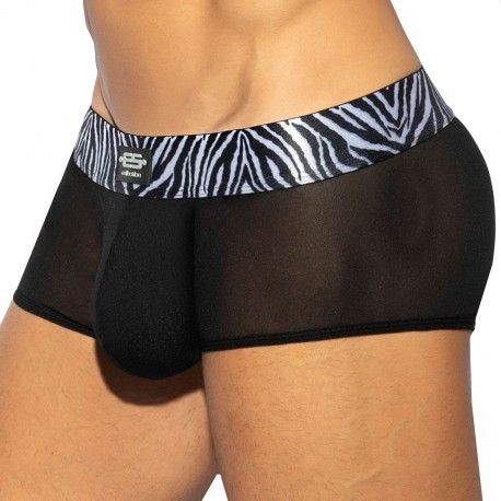 Zebra C-Trough Push Up Trunks - Black
