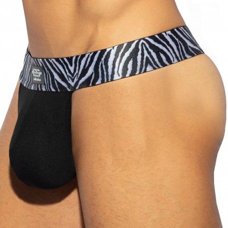 String Push Up C-Trough Zebra Noir