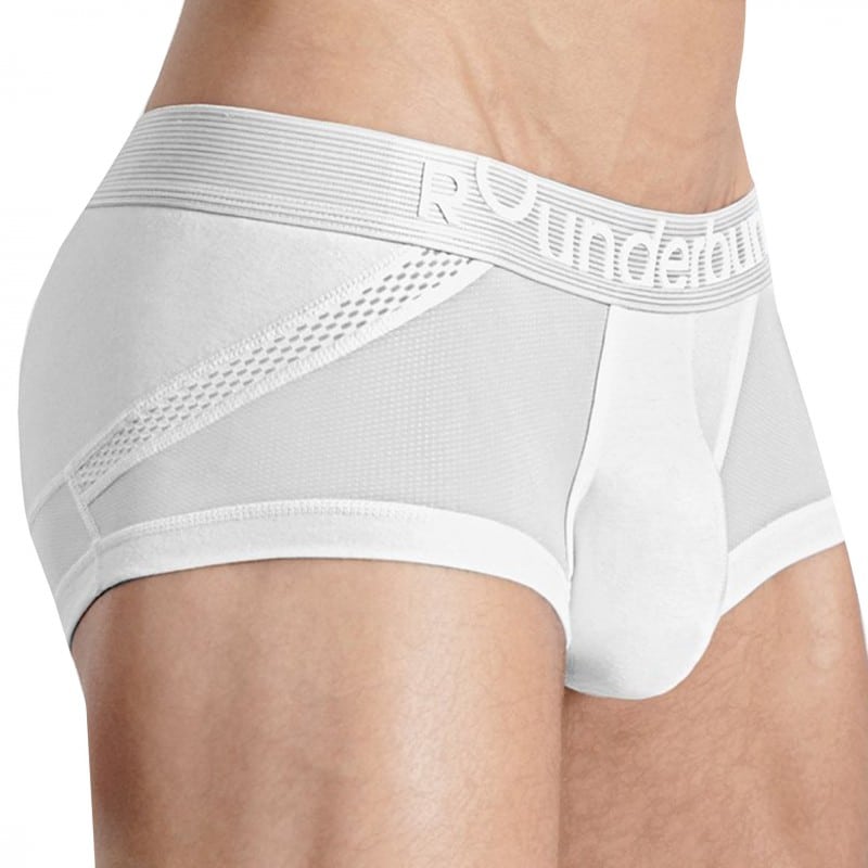 Rounderbum Anatomic Cotton Trunks - White