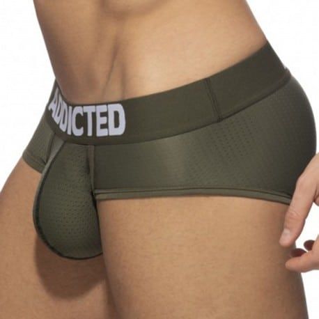 Addicted Slip Push Up Mesh Kaki