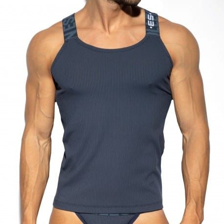 ES Collection Débardeur Recycled Rib Bleu Marine