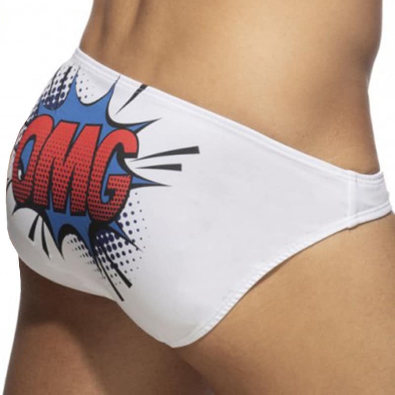 Addicted OMG Swim Briefs - White