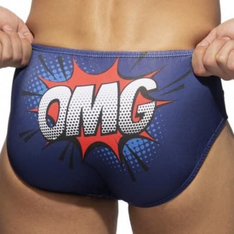 Addicted OMG Swim Briefs - Navy