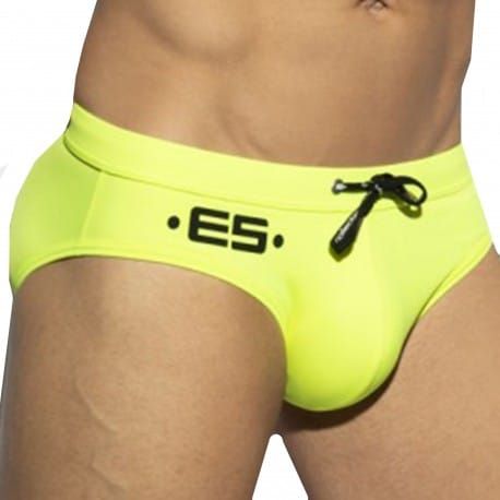ES Collection Slip de Bain Neon Jaune Fluo