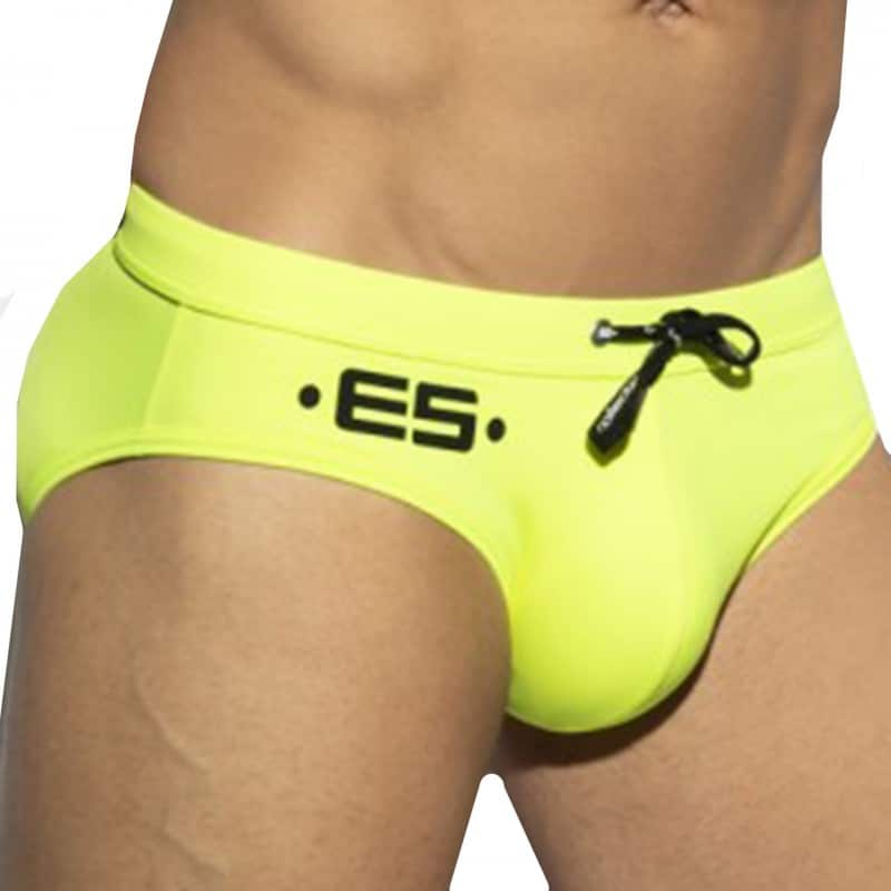 ES Collection Slip de Bain Neon Jaune Fluo