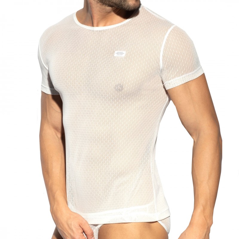 ES Collection T-Shirt Plumetti Blanc