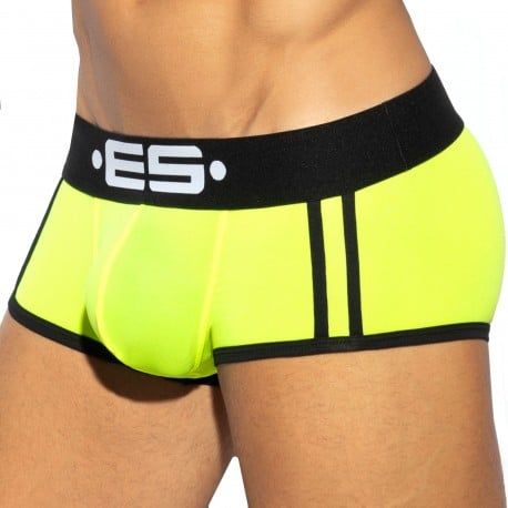 ES Collection Boxer Court Sport Microfibre Jaune Fluo