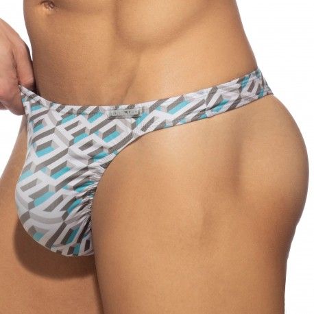 Addicted String Imprimé AD Bleu