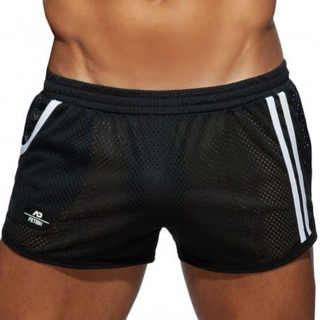 AD Fetish Short Rocky Pocket Noir - Blanc
