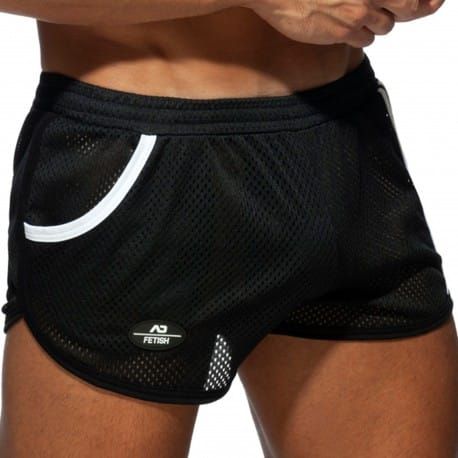 AD Fetish Short Rocky Pocket Noir - Blanc