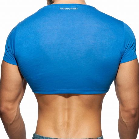 Addicted T-Shirt Crop AD Bleu Roi