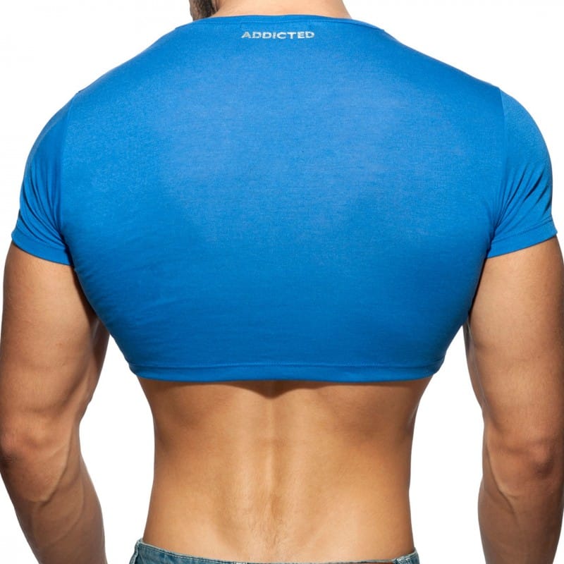 Addicted T-Shirt Crop AD Bleu Roi
