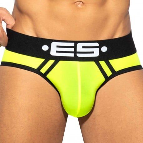 ES Collection Slip Sport Microfibre Jaune Fluo