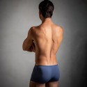 HOM Boxer Court Temptation Plume Microfibre Bleu Jeans
