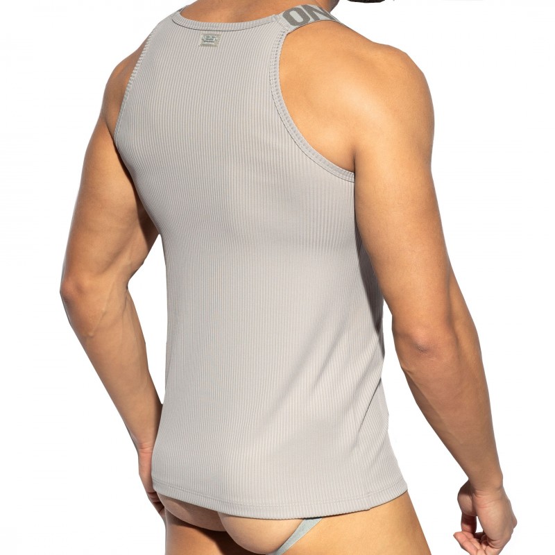 ES Collection Débardeur Recycled Rib Gris