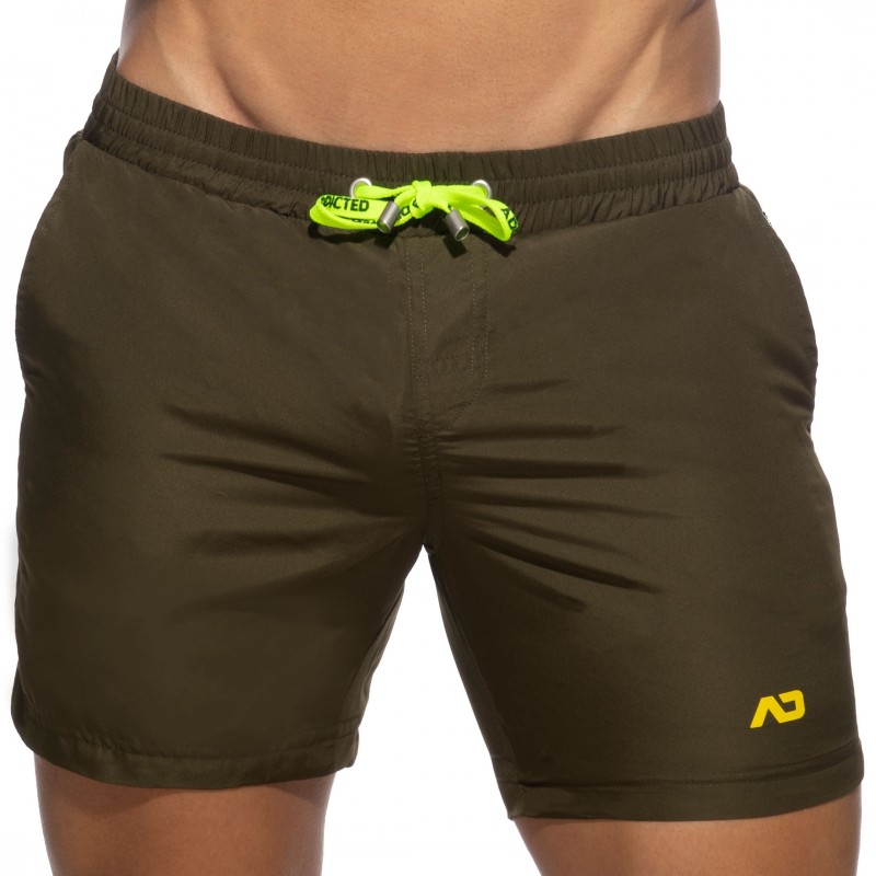 Short de Bain Long Basic Kaki