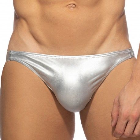 Addicted Slip Bikini Party Shiny Argent