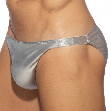 Addicted Slip Bikini Party Shiny Argent
