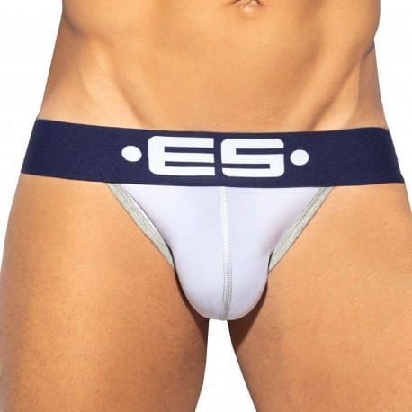 ES Collection Jock Strap Sportive Microfibre Blanc