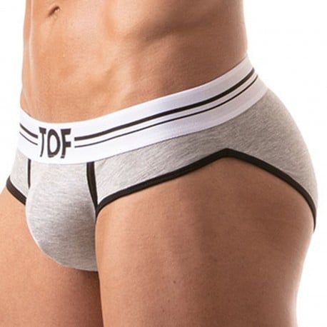 TOF Paris Slip French Coton Gris Chiné