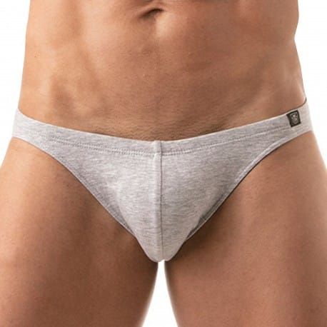 TOF Paris French Cotton Bikini Briefs - Heather Grey