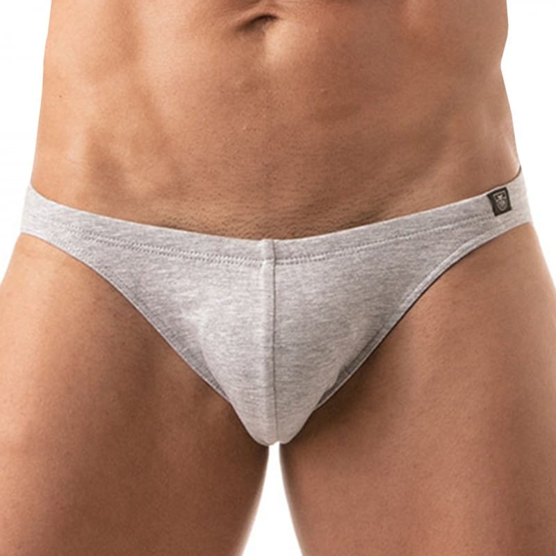 TOF Paris Slip Bikini French Coton Gris Chiné