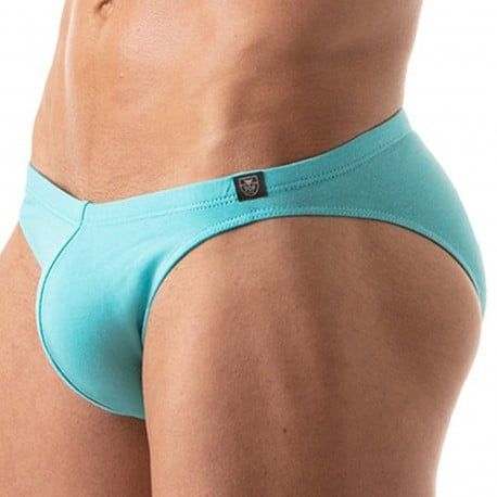 TOF Paris Slip Bikini French Coton Bleu Turquoise