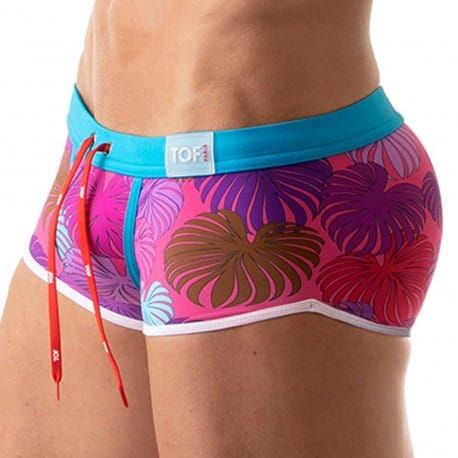TOF Paris Shorty de Bain Floral Rose
