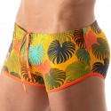 TOF Paris Shorty de Bain Brésilien Floral Jaune
