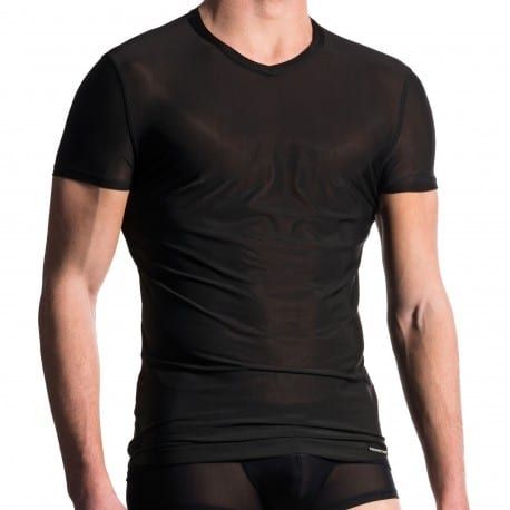 Manstore T-Shirt Col V M101 Noir
