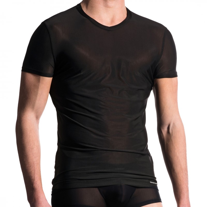Manstore T-Shirt Col V M101 Noir