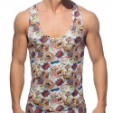 Addicted Comic Microfiber Tank Top - White