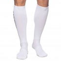 Addicted Chaussettes Hautes Fetish - Blanc - Noir