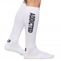 Addicted Chaussettes Hautes Fetish - Blanc - Noir