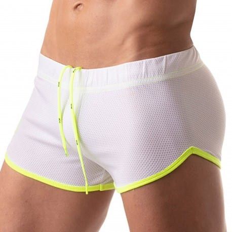 TOF Paris Short Athletic Mesh Blanc