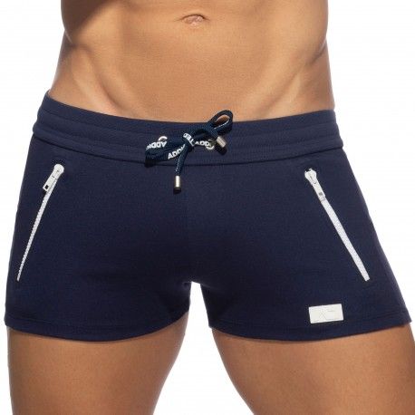 Addicted Short Sport Double Zip Bleu Marine