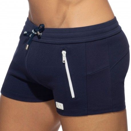 Addicted Short Sport Double Zip Bleu Marine