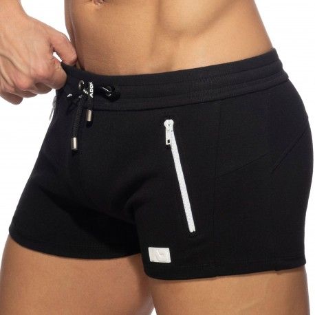 Addicted Short Sport Double Zip Noir