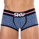 SKU Floral Cotton Trunks - Blue
