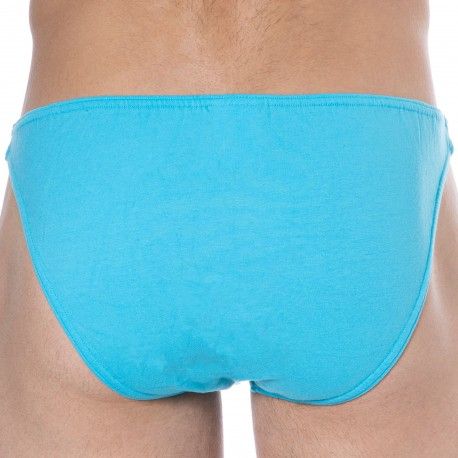 SKU Plain Cotton Mini Briefs - Turquoise