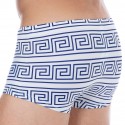  Greek Frame Swim Trunks - White - Blue