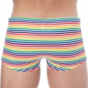  Rainbow Stripes Swim Trunks - Multicolor