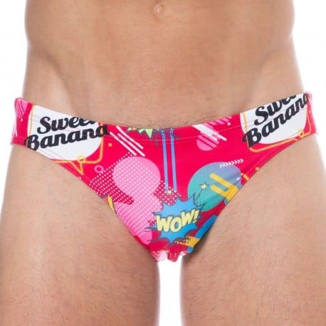  Slip de Bain Comics Rose
