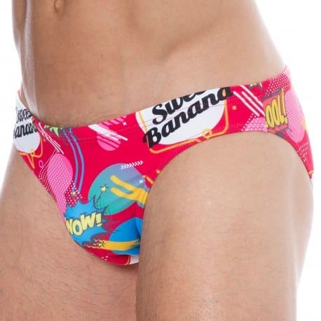  Slip de Bain Comics Rose