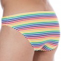  Slip de Bain Rainbow Stripes Multicolore