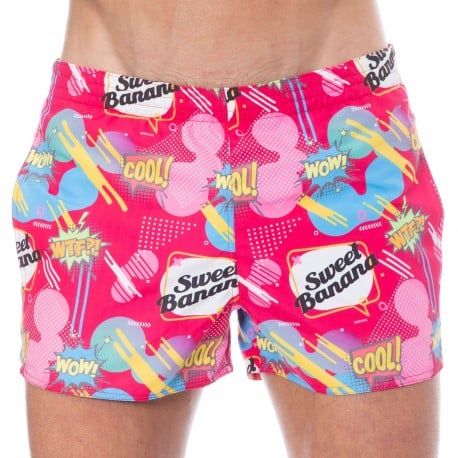  Short de Bain Comics Rose