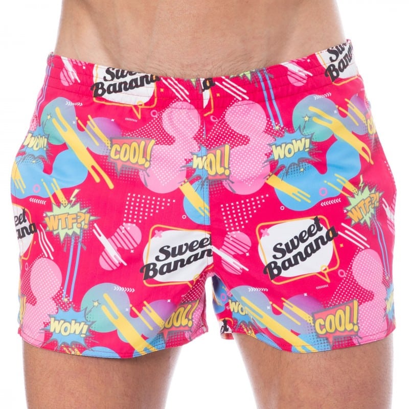  Short de Bain Comics Rose